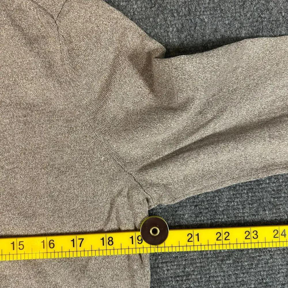 Banana‎ Republic Luxury Blend Silk Cashmere V Neck Sweater M Tan